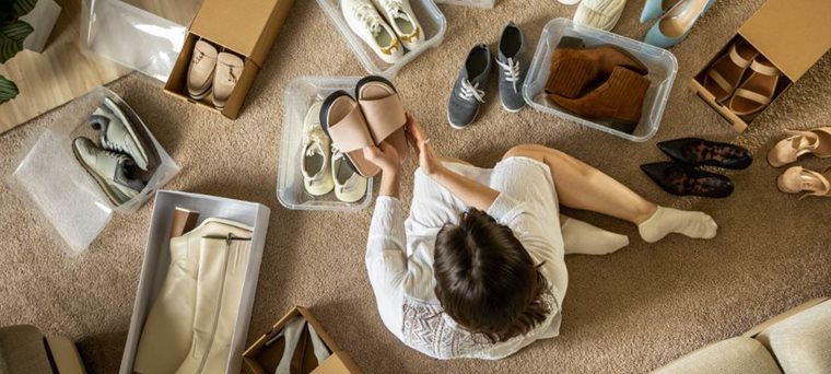 ¿Dónde guardar los zapatos fuera de temporada?